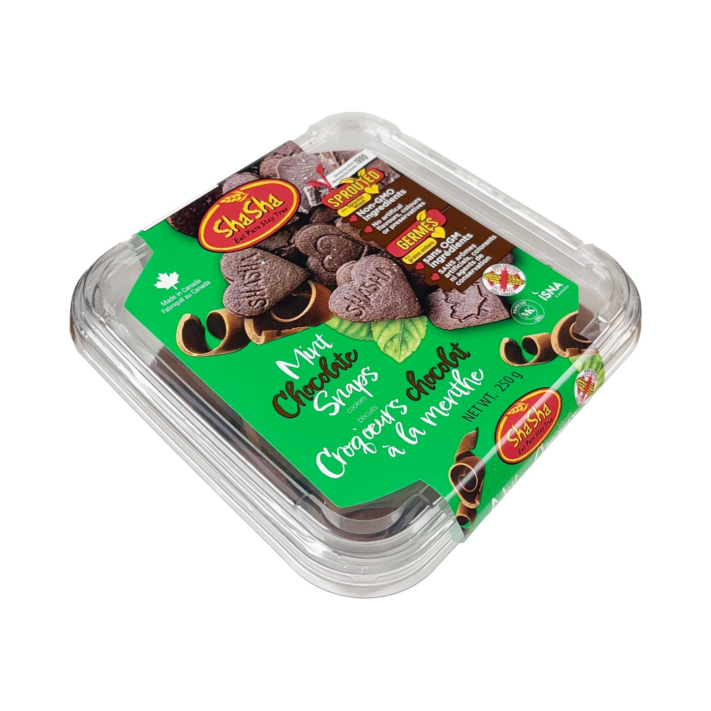 Mint Chocolate Snap Cookies (Seasonal)