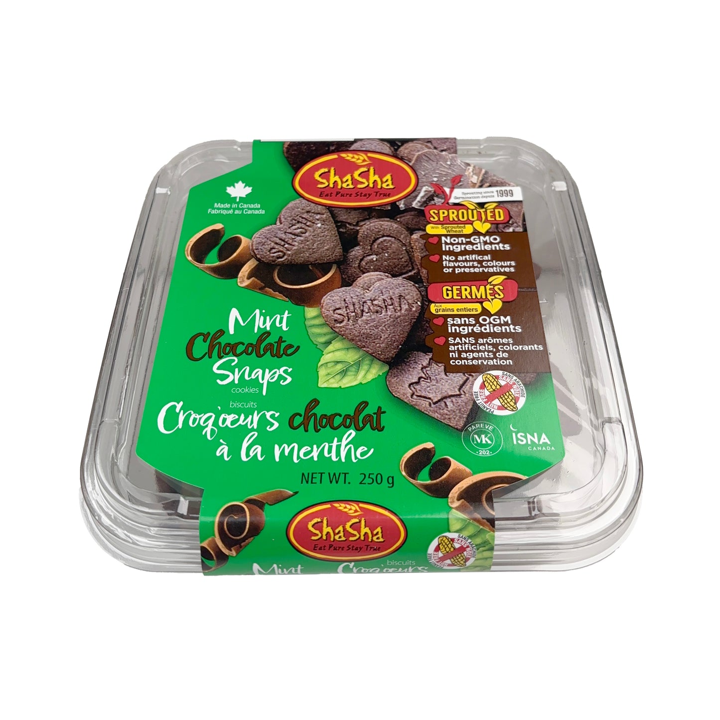 Mint Chocolate Snap Cookies (Seasonal)