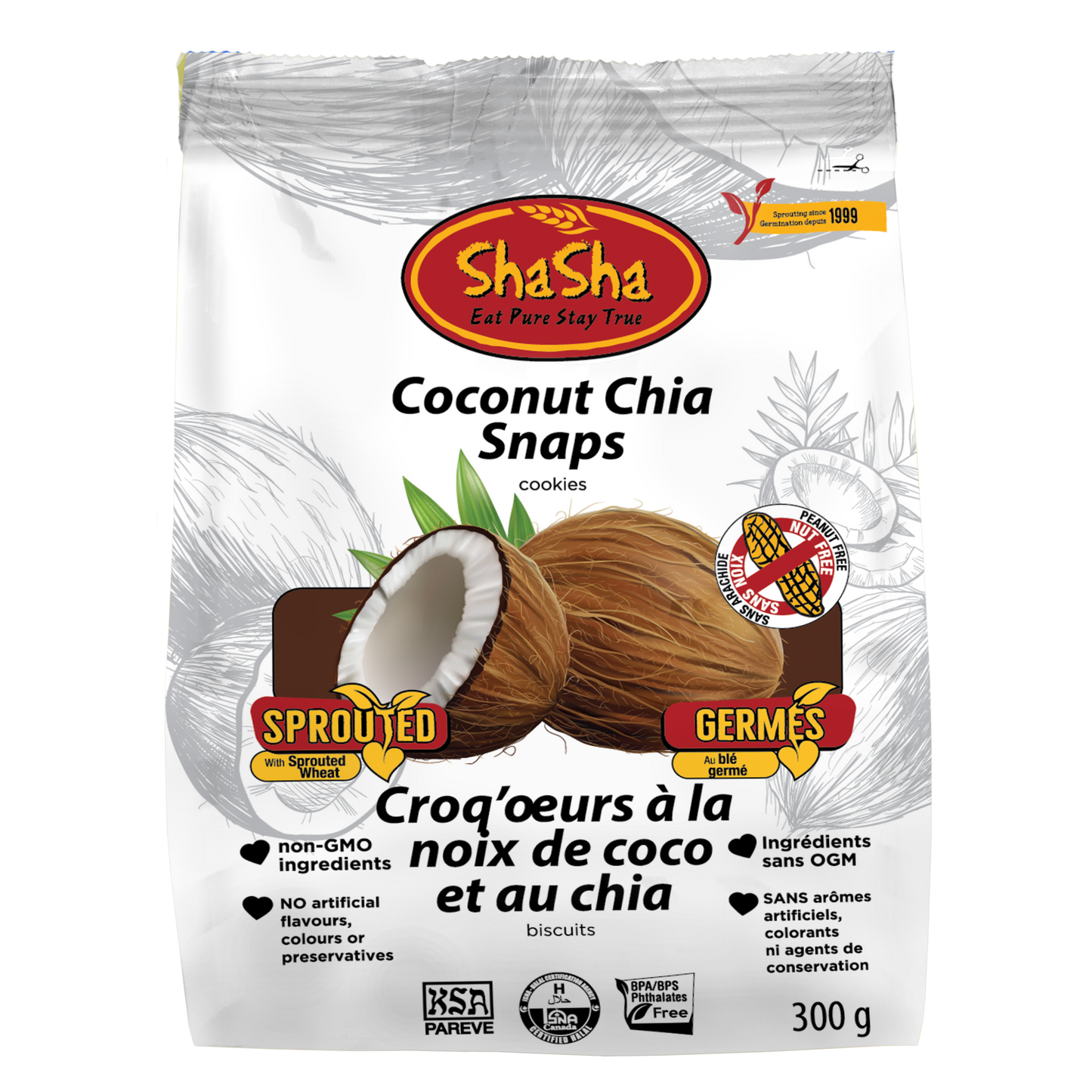 Coconut Chia Snaps
