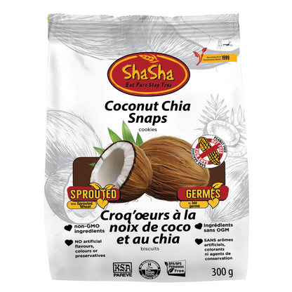 Coconut Chia Snaps