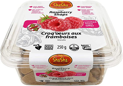 Raspberry Snap Cookies
